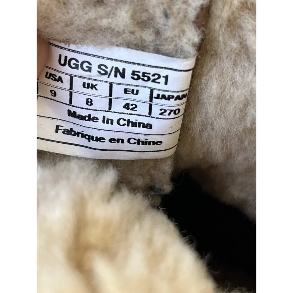 UGG BUTTE WORCHESTER STOUT WATERPROOF LEATHER SNOW BOOTS SIZE mens 9